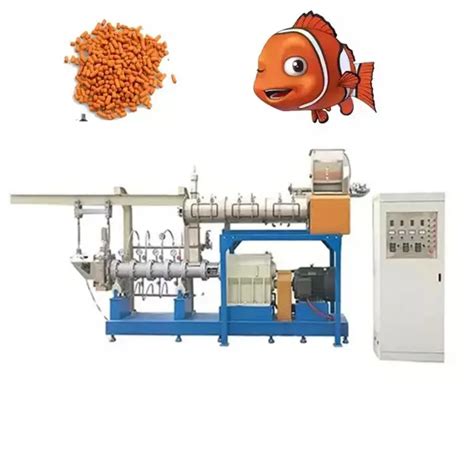 Twin Screw Extruder For Floating Fish Feed Pellet Machine Fish Feed