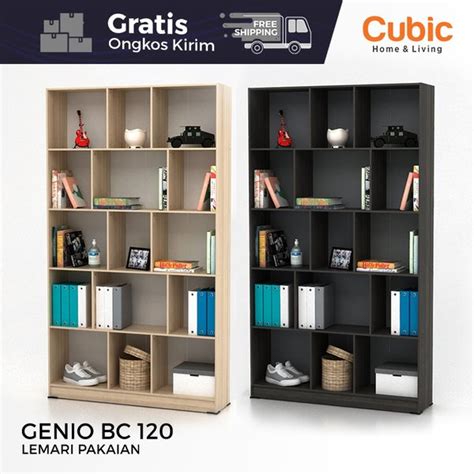 Jual Cubic Bookcase Minimalis Rak Lemari Buku Genio Bc Di Lapak