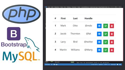 PHP CRUD Tutorial With MySQL Bootstrap Build CRUD Website APP YouTube