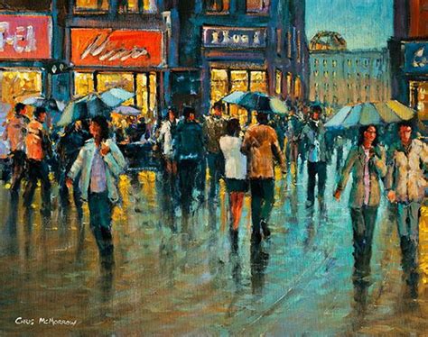 People Walking Painting at PaintingValley.com | Explore collection of ...