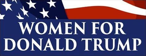 Women For Donald Trump Bumper Sticker Vote Female Woman Arts Crafts And Sewing