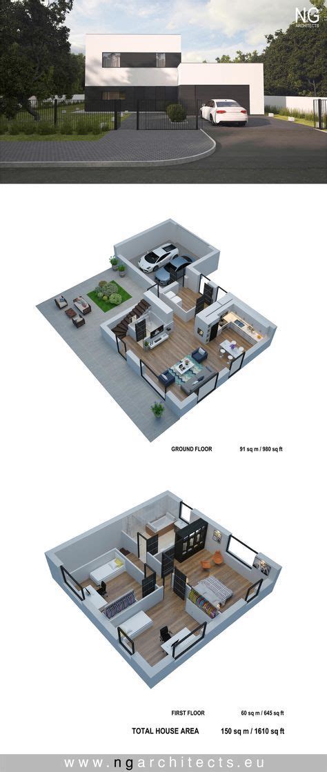 Modern House Plan Cube Designed By Ng Architects Ngarchitects Eu