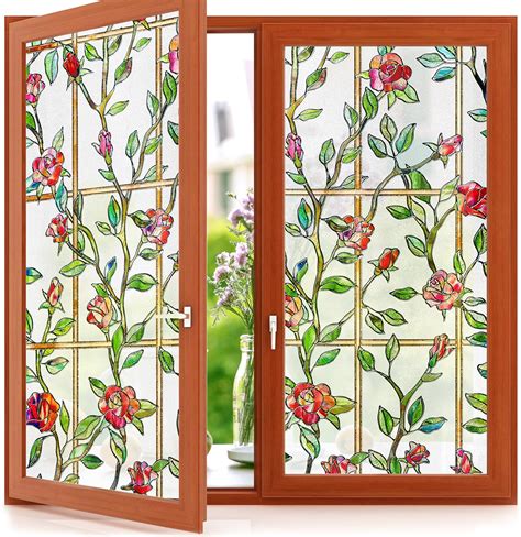 Amazon Sunbaby Stained Glass Window Film D Decorative Window