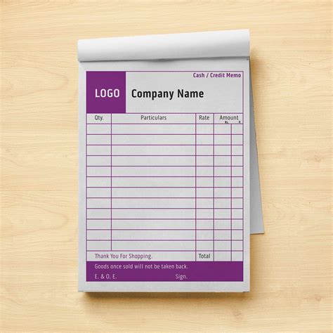 Create Custom Bill Books And Notepads Online From 1100 Templates Or