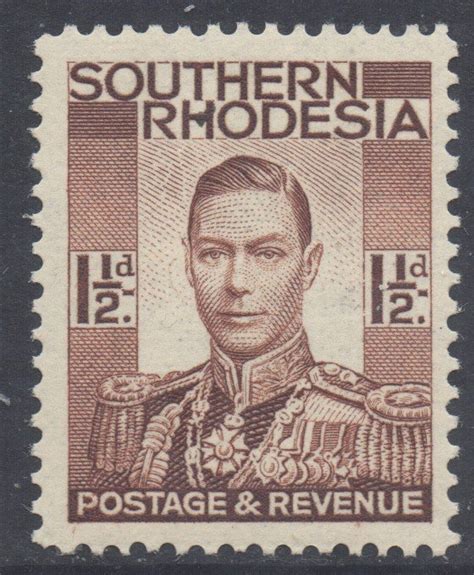 Southern Rhodesia Scott 44 SG42 1937 George VI 1 1 2d MH Africa