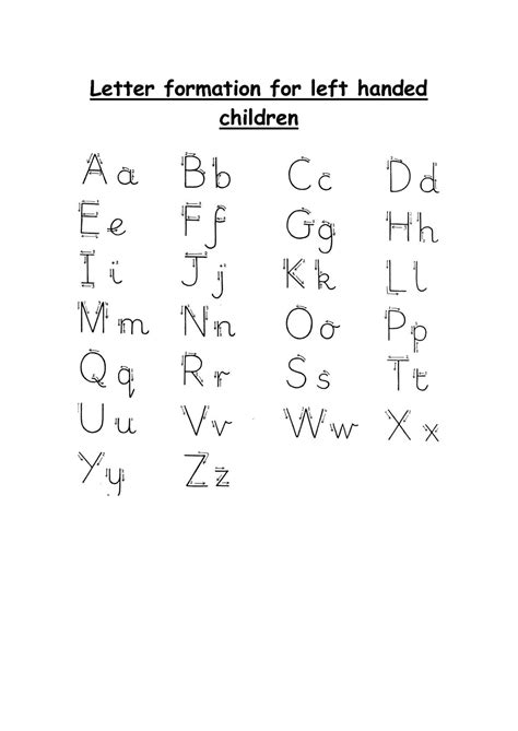 Letter Tracing Worksheets For Left Handed Adults - Dot to Dot Name ...