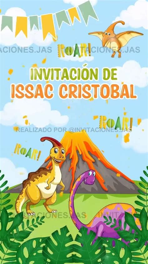 Invitaci N De Dinosaurios Para Ni O Modelo Invitaciones Para Ni Os