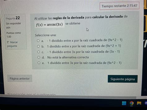 Solved Pregunta 22 Sin responder aún Puntúa como 1 00 Marcar Chegg