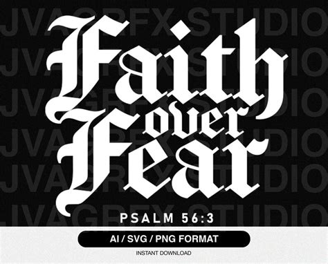 Faith Over Fear Svg Bible Verse Svg Jesus Svg Trendy Christian Svg