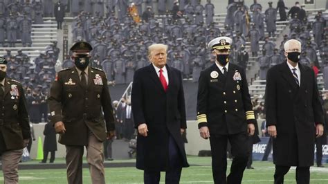 President Donald J Trump Attends The 2020 Army Navy Game Youtube