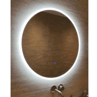 Ronde Badkamerspiegel Goud Met LED Verlichting Met Touch En Dimbaar In