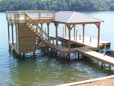 Custom Docks Custom Decks Alabama Lake House Dock House Lakefront