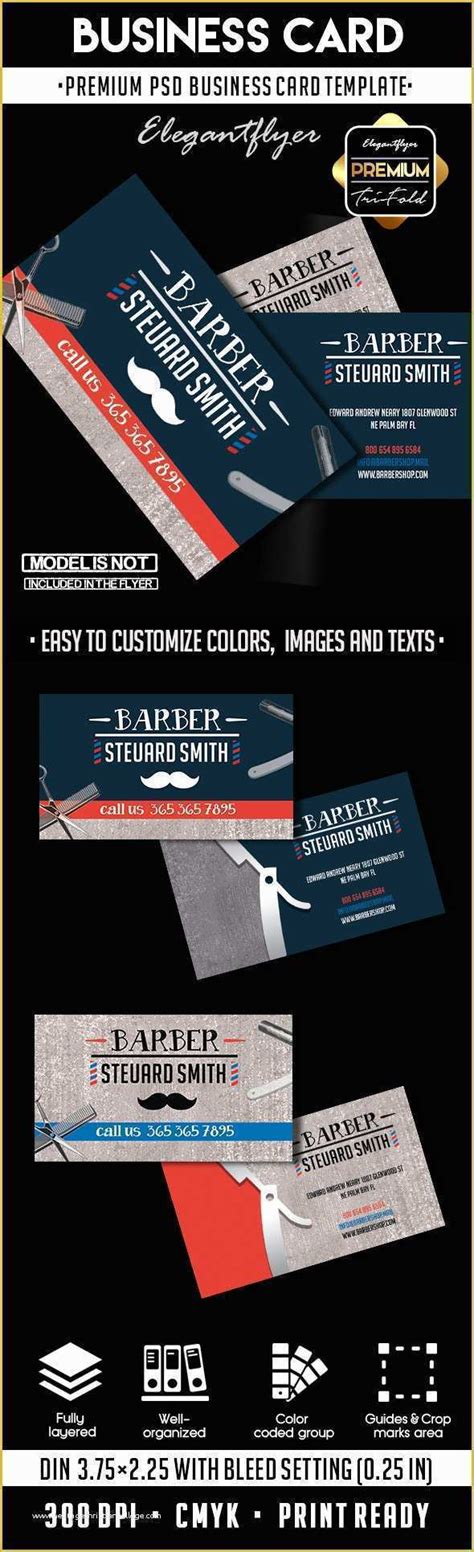 Free Barber Shop Template Psd Of Barber Shop – Premium Business Card ...