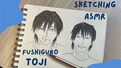 DRAWING ASMR Sketch With Me FUSHIGURO TOJI Jujitsu Kaisen