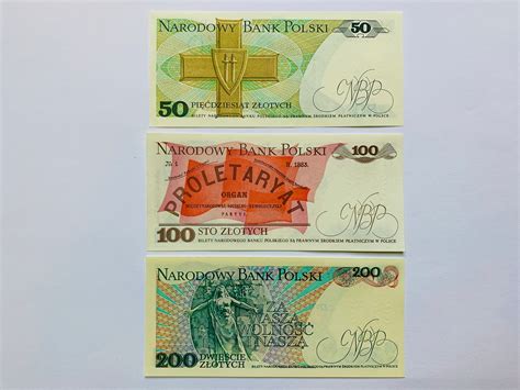 Pcs Polish Zlotych S Banknote Set Unc Currency Etsy