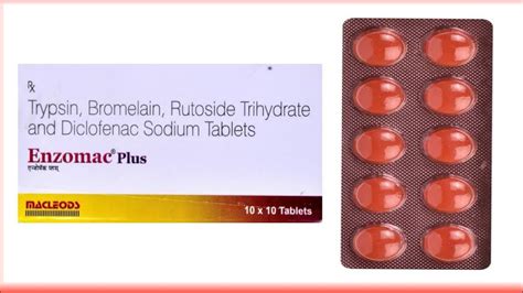 Enzomac Plus Tablet Uses All Details Trypsin Bromelain Rutoside