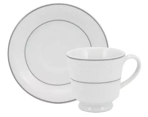 Set de 6 tazas de café con platillos 80 ml porcelana Martha Schmidt