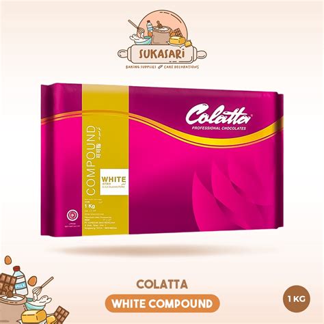 Jual Sukasari Colatta White Chocolate Compound 1kg 5kg Cokelat