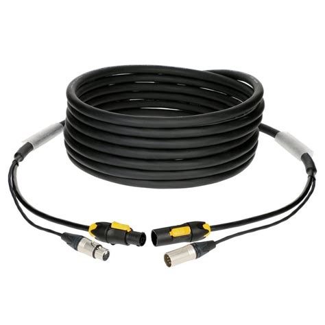 COMBI Kabel PowerCON TRUE1 5 Polig DMX 0 5 Meter Jonkheer Sound