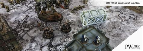 City Ruins Neoprene Wargames Battle Mat X Pwork Wargames