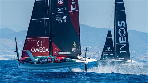 Emirates Team New Zealand And INEOS Britannia AC40 Broadcast