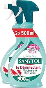 Sanytol Pistolet D Sinfectant Multi Usages Pamplemousse Lot De