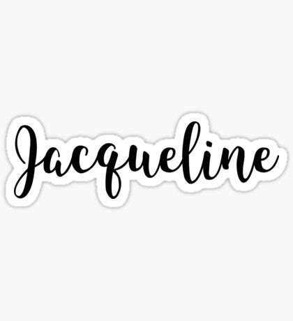 RisottoArt Shop Redbubble Name Stickers Names Jacqueline