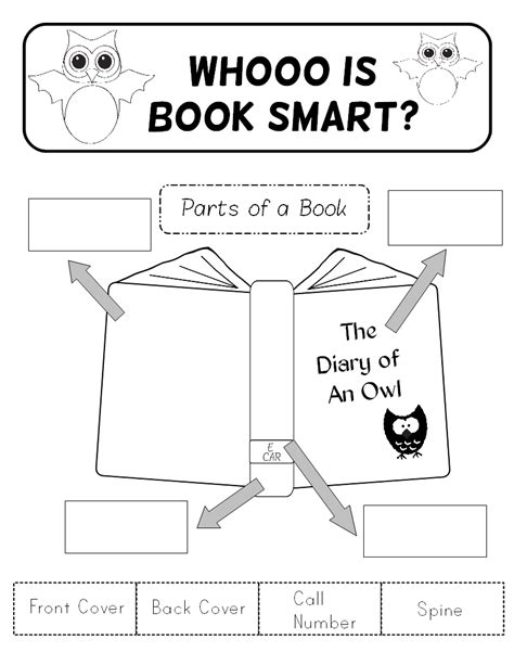 Parts Of A Book Worksheet For Grade 2