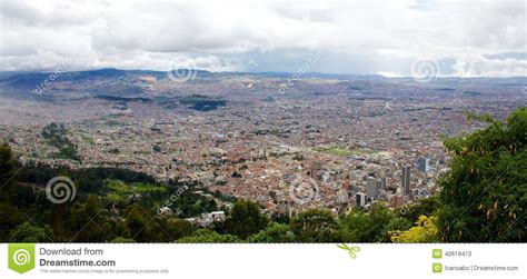 Panorama Of The City Of Bogota Colombia Stock Image Image Of South