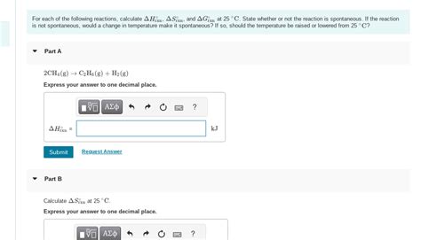 Solved For Each Of The Following Reactions Calculate Hr