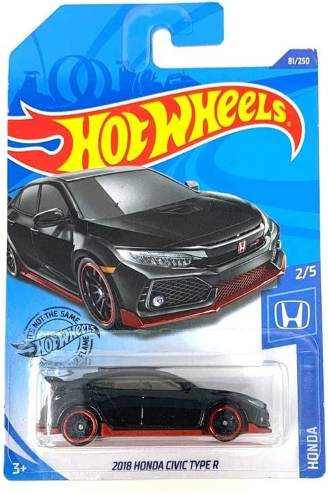 Amazon Hot Wheels 2020 Honda 2 5 2018 Honda Civic Type R Black