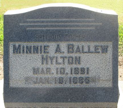 Minnie Ada Robertson Hylton 1891 1985 Mémorial Find a Grave