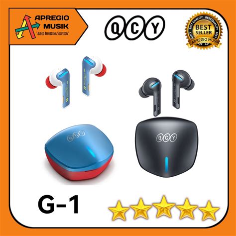 Jual Qcy G G Tws Gaming Earphone Low Latency Enc With Charging Case