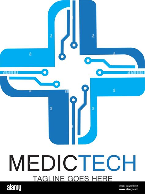 Medical Technology Logo Design Vector Stock Vector Image And Art Alamy