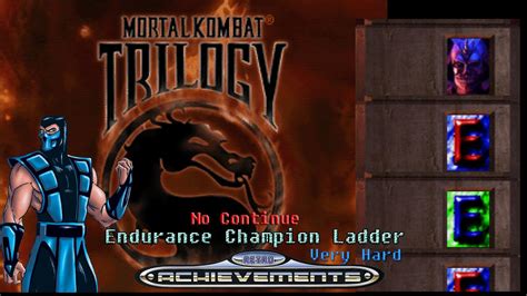 Mortal Kombat Trilogy N64 Retroachievements Champion Very Hard Endurance Ladder 1cc