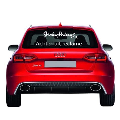 Achterruit Reclame Sticker Auto Stickythings Nl