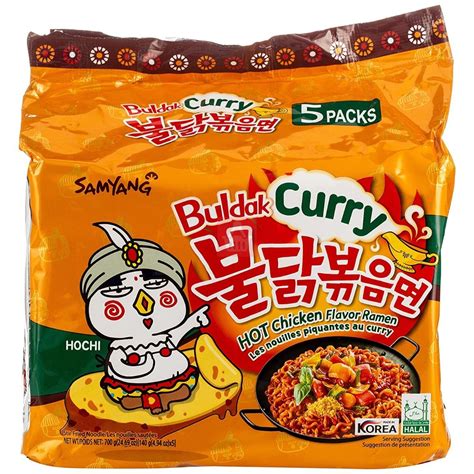 Samyang Buldak Hot Chicken Ramen Curry Noodles Gm Packs