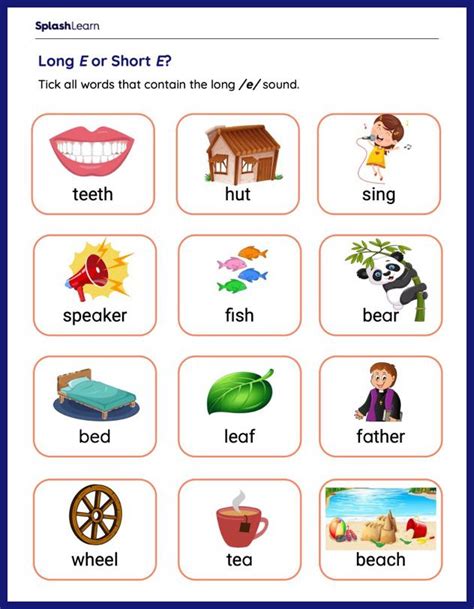 Long A Sound Words Worksheet Printable Computer Tools