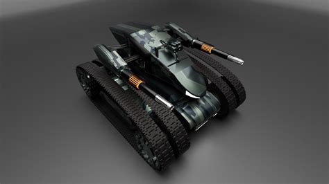 Cyber Tank 3d Model Animated Cgtrader