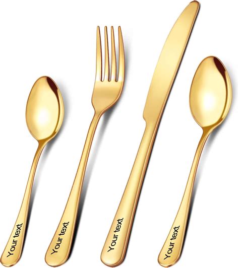 Oxyefei Personalised Table Cutlery Table Cutlery Set Stainless Steel