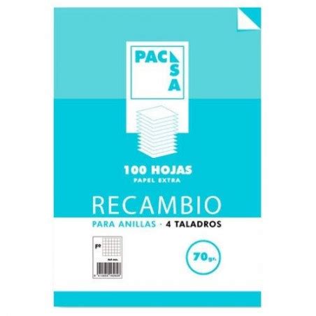 Pacsa Recambio Grs Taladros Folio X Mm Hojas