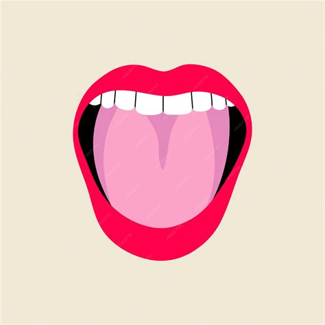 Open Mouth Illustration