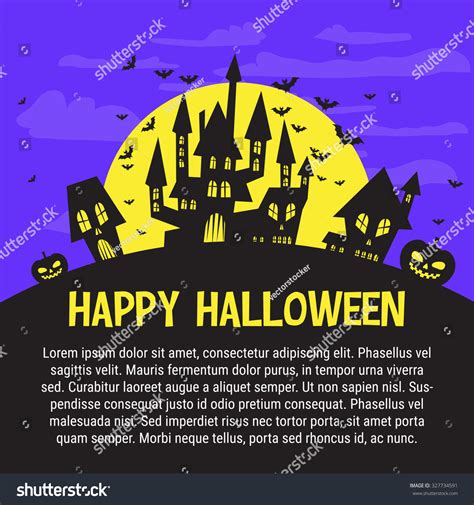 Halloween Party Invitation Flyer Banner Template Royalty Free Stock