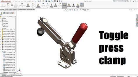 Toggle Press Clamp SolidWorks Tutorial YouTube