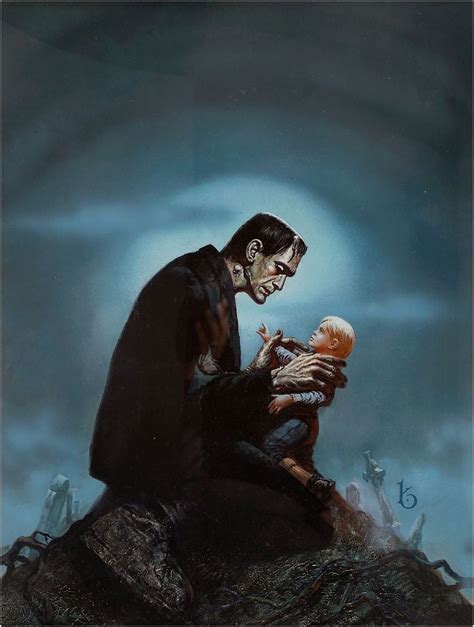 Original Comic Art:Illustrations, Ken Barr Frankenstein Picture ...