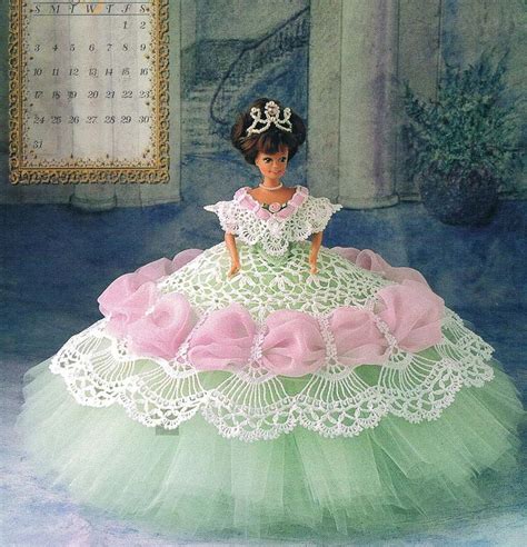 Crochet Pattern PDF Fashion Doll Barbie Gown Crochet Vintag Inspire