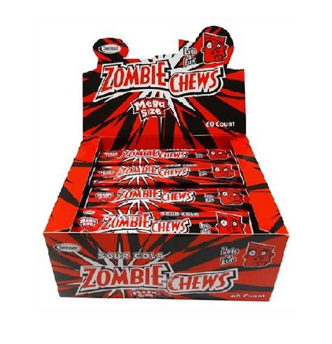 Zombie Chews Sour Cola Flavoured Bar Gluten Free 28g The Lolly Barn