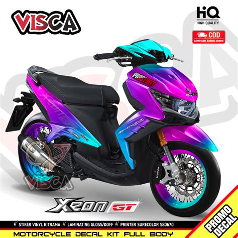 Jual Decal Xeon GT 125 Full Body Stiker Xeon GT 125 Full Body Striping