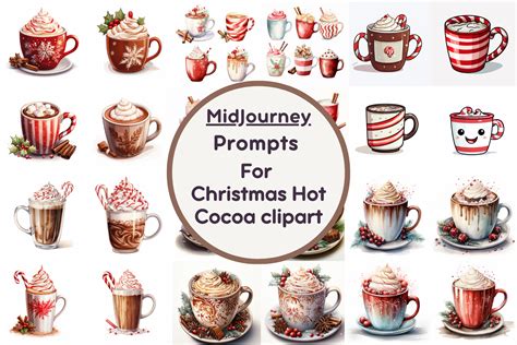 Prompt For Christmas Hot Cocoa Clipart Graphic By Milano Creative · Creative Fabrica