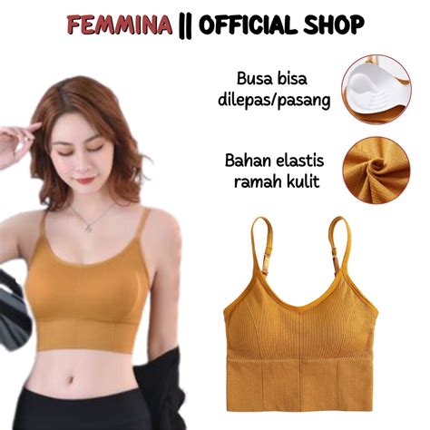 Jual Sport Bra BH Olahraga Pakaian Wanita Gym Olahraga COD FEMMINA